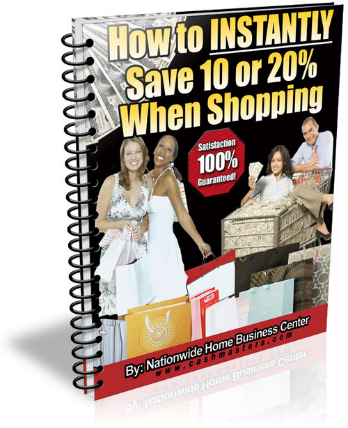 Product picture How To Instantly Save 10 or 20 When Shopping 